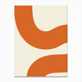 Abstract Painting orange Canvas Print