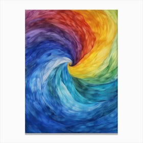 Rainbow Swirl 2 Canvas Print