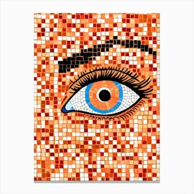 Mosaic Eye Canvas Print