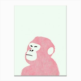 Pink Ape Canvas Print