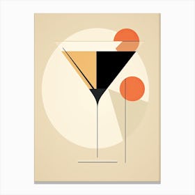 Mid Century Modern Sidecar Floral Infusion Cocktail 5 Canvas Print