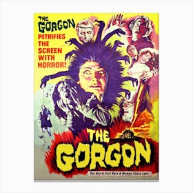 The Gorgon, Horror Movie Poster Canvas Print