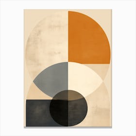 Abstract Circles, Bauhaus 10 Canvas Print