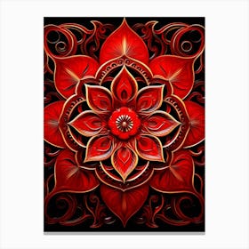 Symmetrical Mandalas Geometric Illustration 5 Canvas Print