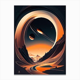 Interstellar Comic Space Space Canvas Print