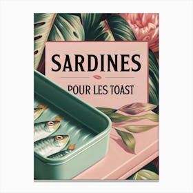 Sardines Pour Les Toast Canvas Print