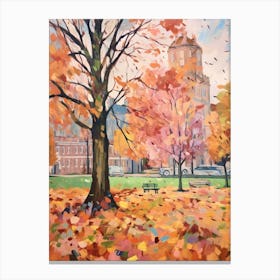 Autumn City Park Painting Castle Park Bristol 1 Canvas Print