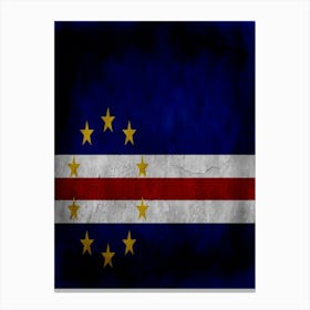 Cape Verde Flag Texture Canvas Print