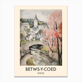 Betws Y Coed (Wales) Painting 3 Travel Poster Canvas Print