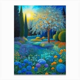 Blue Garden Canvas Print