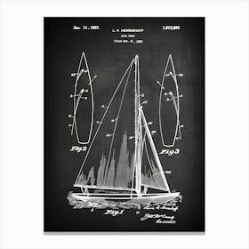 Sailing Boat Patent Print Ship Patent Boat Art Sailing Ship Decor Sail Boat Print Sail Boat Art Patent Print Vb8901 Canvas Print