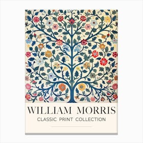 William Morris Inspired, Tree Of Life 1 Canvas Print