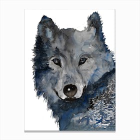 Night Wolf Canvas Print
