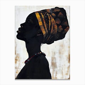 African Woman Minimalism Canvas Print