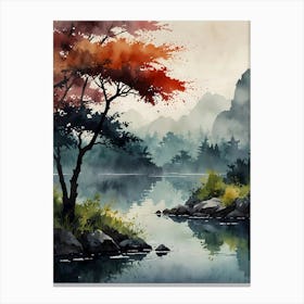 Asian Landscape Painting 40 Canvas Print