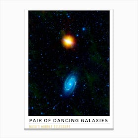 Pair Of Dancing Galaxies Canvas Print