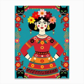 Mexican Folk Art Canvas Print