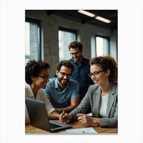 Group Of Business People Canvas Print