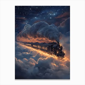 Train In The Clouds Canvas Print