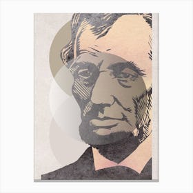 Abraham Lincoln Abstract Canvas Print