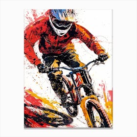 Mtb Rider sport Canvas Print
