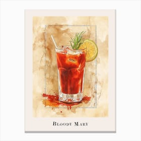 Bloody Mary Tile Poster 1 Canvas Print