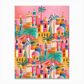 Marrakesh Colorful View Canvas Print