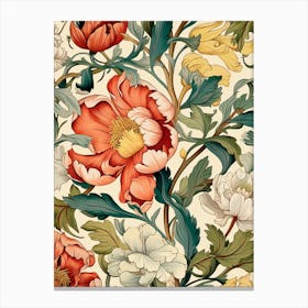 Victorian Floral Pattern Stampe su tela