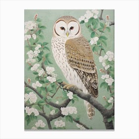 Ohara Koson Inspired Bird Painting Owl 3 Canvas Print