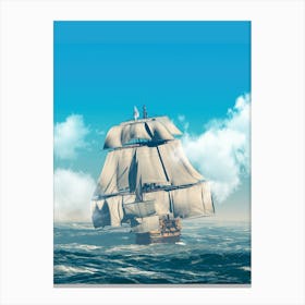 Large sailing ship Canvas Print