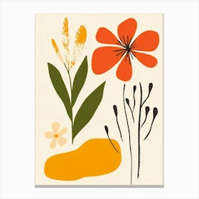 Flowers And Fruit Canvas Print