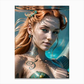 Mermaid-Reimagined 55 Canvas Print
