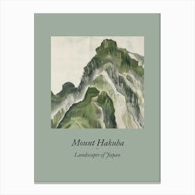 Landscapes Of Japan Mount Hakuba 75 Canvas Print