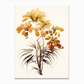 Asian Flower Canvas Print