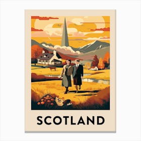 Vintage Travel Poster Scotland 2 Canvas Print