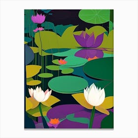 Lotus Flowers In Park Fauvism Matisse 5 Canvas Print
