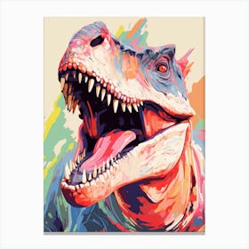 Colourful Dinosaur Carnotaurus 2 Canvas Print
