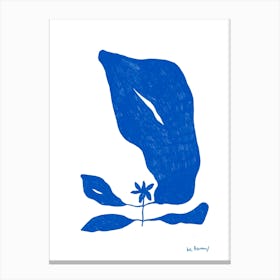 Blue Flower Variations 3 Canvas Print
