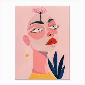 Illustration Of A Woman 17 Canvas Print