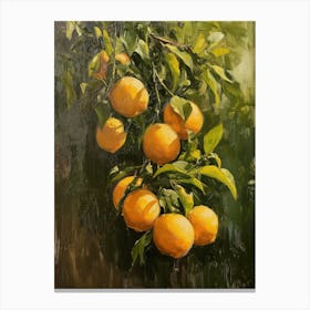 Oranges On The Tree Canvas Print