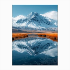 Mountain Reflected In A Lake Canvas Print