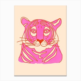 Pink Tiger Canvas Print