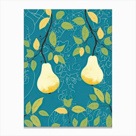 Pears Illustration 4 Canvas Print