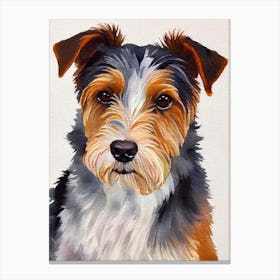 Glen Of Imaal Terrier 2 Watercolour dog Canvas Print