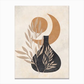 Moon And A Vase 1 Canvas Print