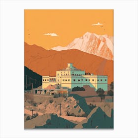 Kabul Afghanistan Travel Illustration 1 Canvas Print