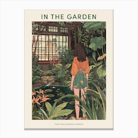 In The Garden Poster Portland Japanese Garden Usa 4 Canvas Print