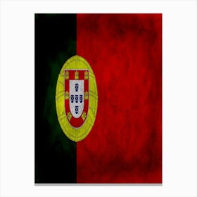 Portugal Flag Texture Canvas Print