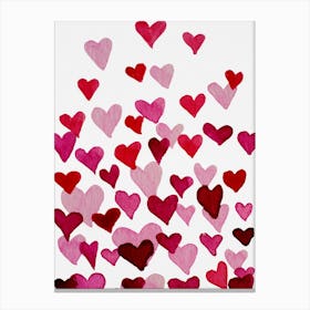 Heart Burst Pink Canvas Print