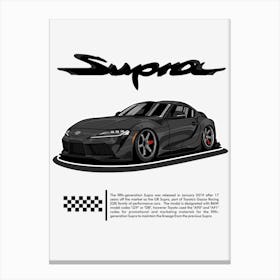 Toyota Supra MK V Canvas Print